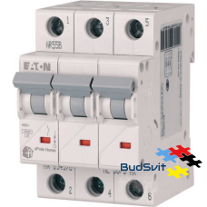 Автоматичний вимикач Eaton HL-C50/3 3Р 50А тип C 4.5 кА