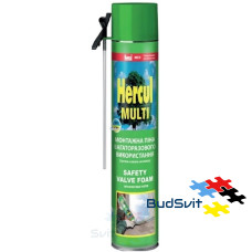 Піна монтажна поліуретанова HERCUL STD 750 мл x 45 л ручна