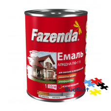 Емаль Fazenda алкідна ПФ-115 зелена 0,9 кг