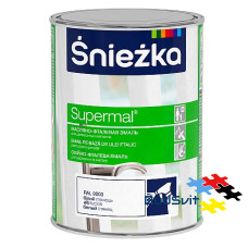 Емаль олійно-фталева Supermal Sniezka білий глянець 0,75 л