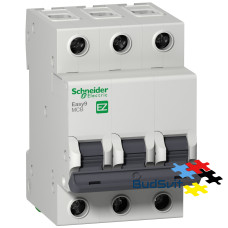 Автоматичний вимикач 3P 63А, тип C 4.5 кА, Schneider Electric 