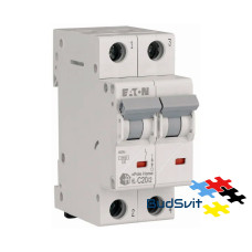 Автоматичний вимикач Eaton HL-C20/2 2Р 20А тип C 4.5 кА