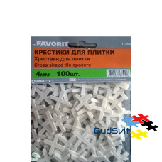 Хрестики 4 мм, 100 шт. FAVORIT